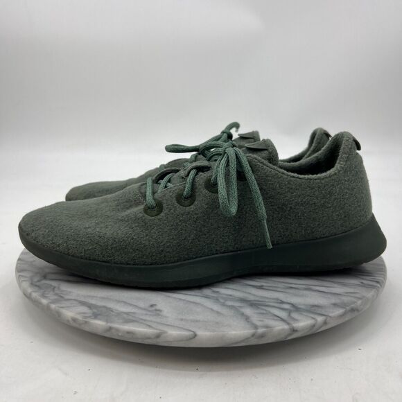 Allbirds Merino Wool Runners Mens 13 Tuke Matcha Green Lace Up Sneaker Shoes - Picture 4 of 11